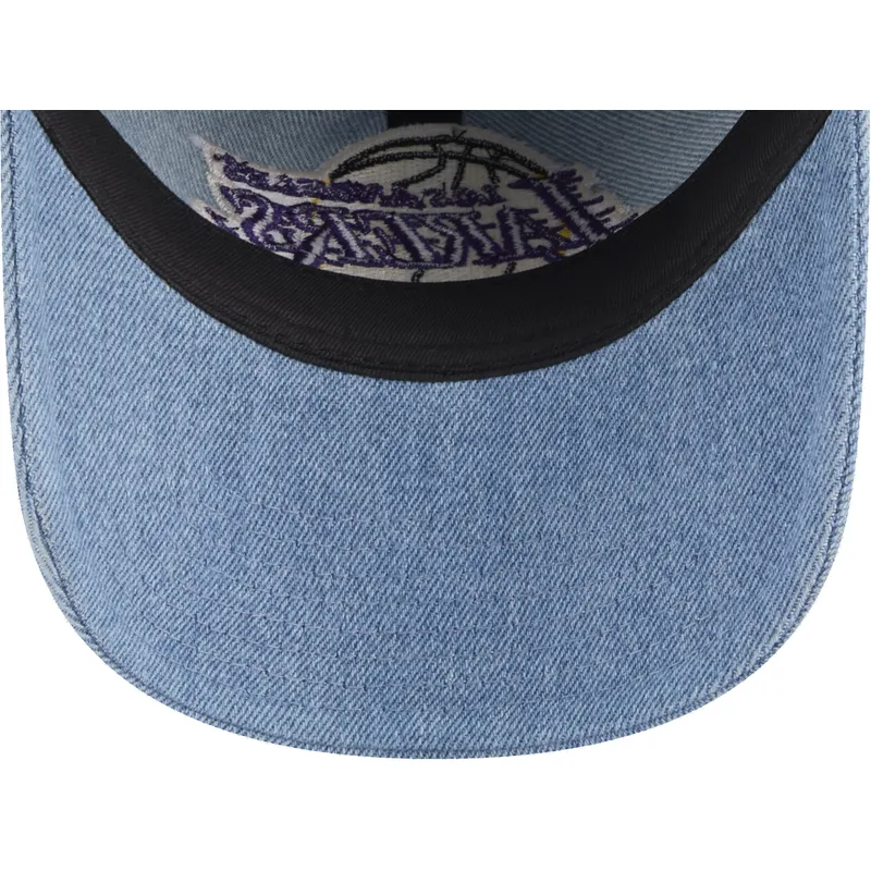 sapkak-ivelt-kek-allithato-9twenty-washed-denim-los-angeles-lakers-nba-new-era