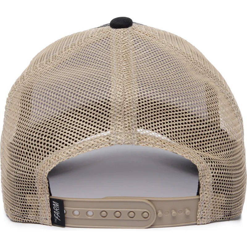 goorin-bros-ye-olde-cock-the-farm-retro-classic-trucker-cap-in-schwarz-und-beige-mit-hahn-motiv
