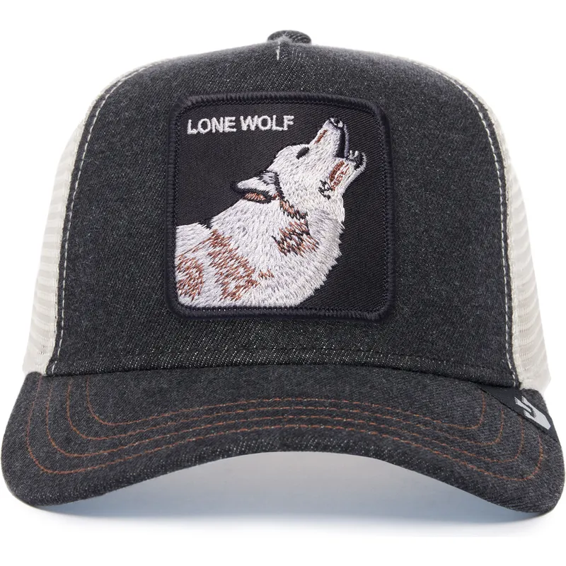 trucker-cap-schwarz-und-weiss-wolf-the-lone-wolf-the-farm-von-goorin-bros