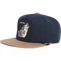 platt-keps-marinbla-och-brun-snapback-varg-lone-wolf-one-pack-the-farm-flats-fran-goorin-bros