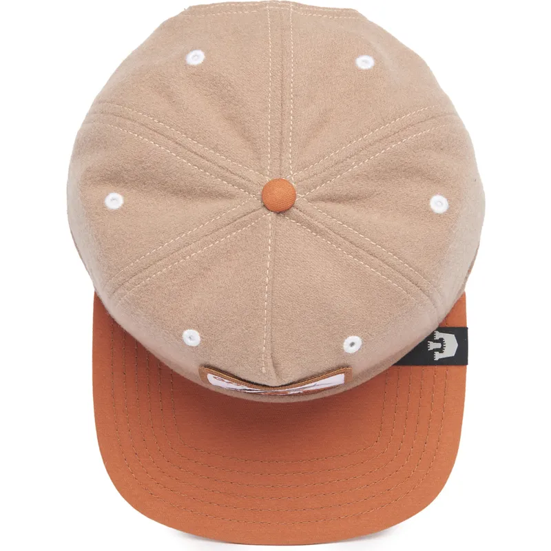 sapkak-lapos-barna-snapback-goat-alpine-base-the-farm-flats-the-farm-goorin-bros