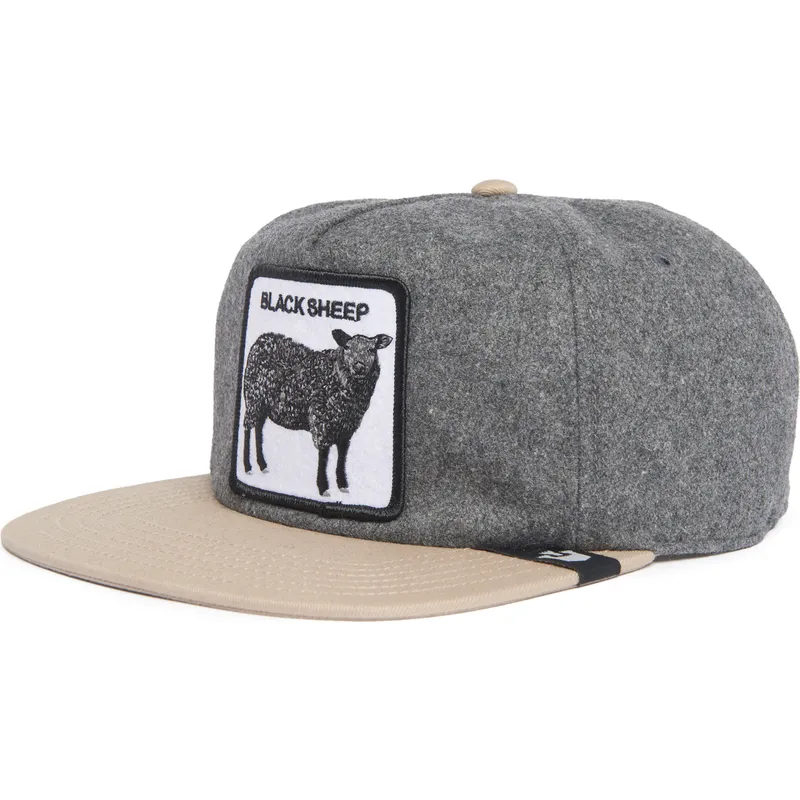 gra-och-brun-platt-keps-snapback-far-black-sheep-flock-mountain-the-farm-flats-fran-goorin-bros