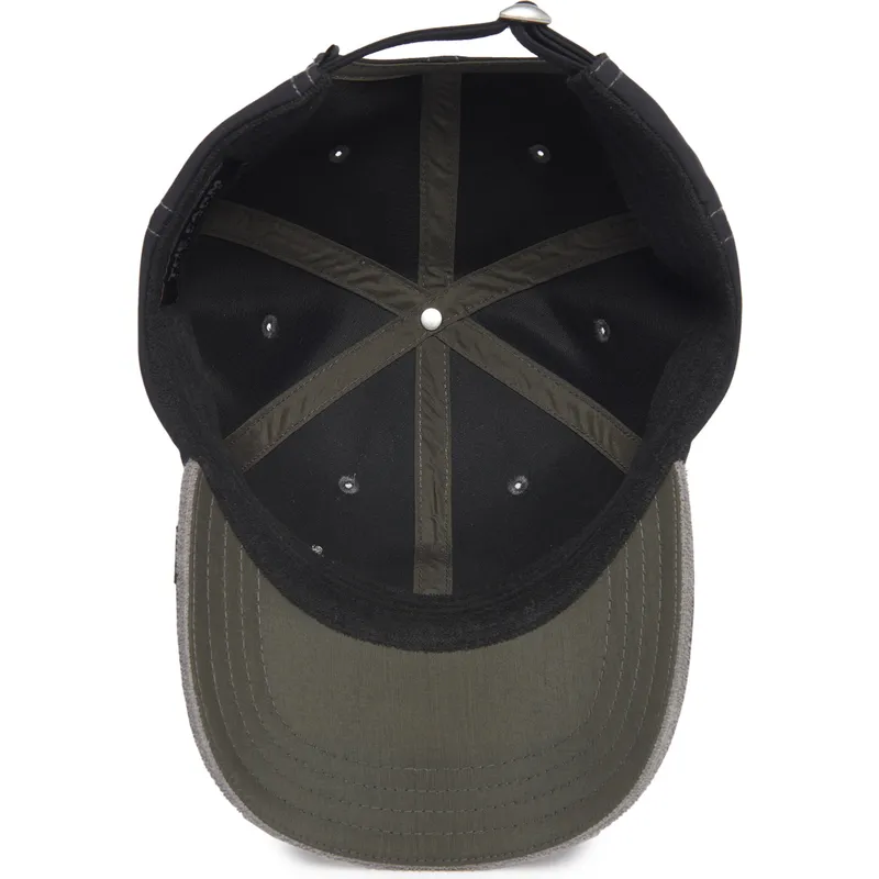 svart-justerbar-kurvad-keps-fjaril-long-live-the-queen-the-farm-lady-balls-fran-goorin-bros