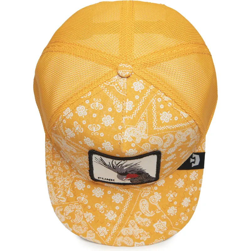 sapkak-ivelt-sarga-snapback-punk-spray-paint-arch-the-farm-paisley-the-farm-goorin-bros