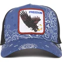 marineblaue-trucker-kappe-freedom-eagle-a-the-w-in-a-d-the-farm-paisley-von-goorin-bros