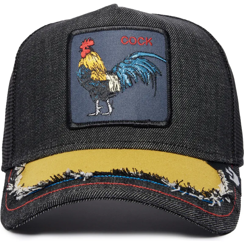 trucker-cap-schwarz-hahn-silky-cock-the-farm-silky-roots-von-goorin-bros