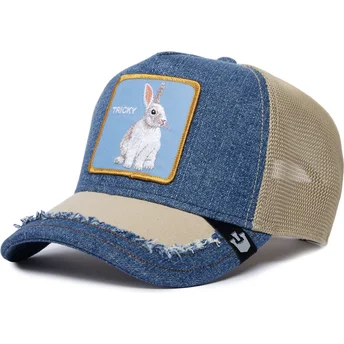 Sapkák ívelt kék snapback conejo Tricky Silky Rabbit The Farm Silky Roots The Farm de Goorin Bros.