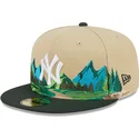 new-era-mlb-new-york-yankees-5950-team-landscape-braun-grune-flat-cap