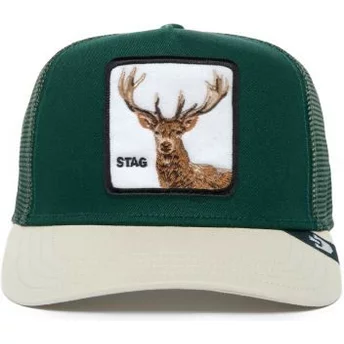 Goorin Bros. Deer Stag The Farm Premium Green and White Trucker Hat