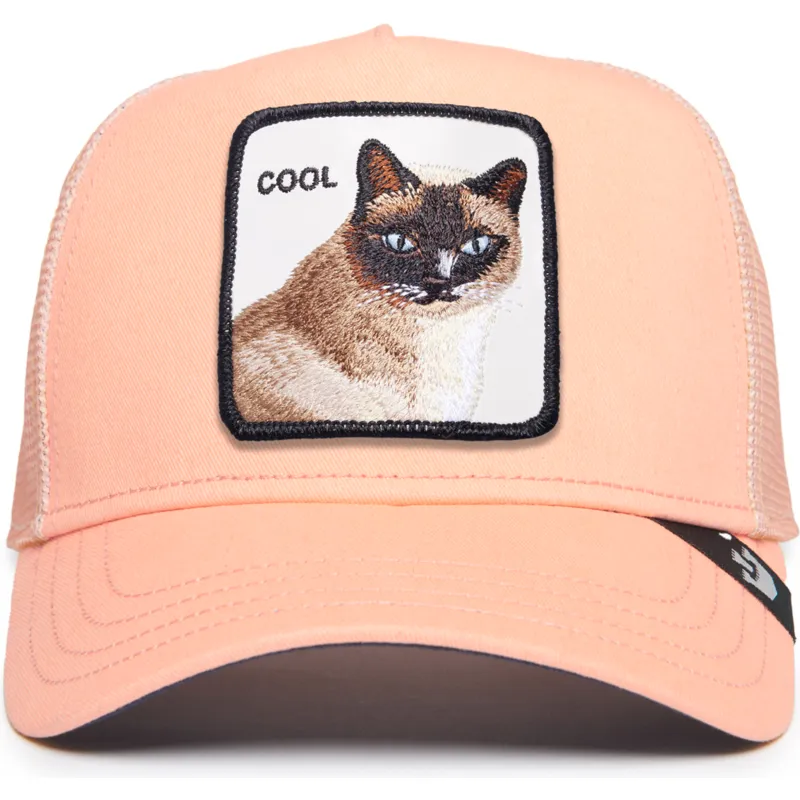 rosa-truckerkeps-med-katt-cool-cat-the-farm-premium-fran-goorin-bros