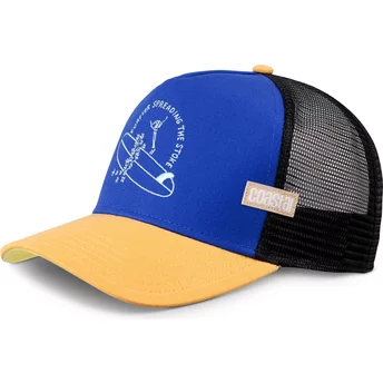 Coastal Spread Stoke HFT Blue, Black and Brown Trucker Hat