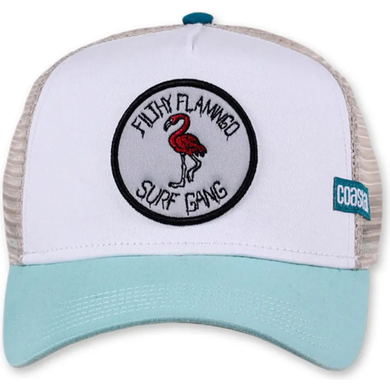 vit-och-bla-trucker-keps-filthy-flamingo-hft-fran-coastal