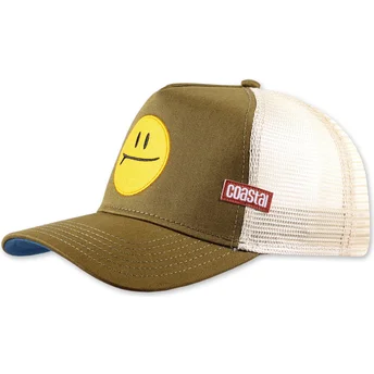 Grön och vit trucker-keps grön Surf & Smile HFT från Coastal