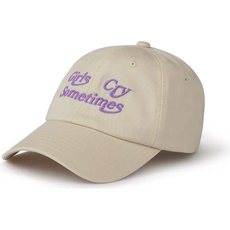 bojd-beige-justerbar-keps-girls-cry-sometimes-fran-pica-pica