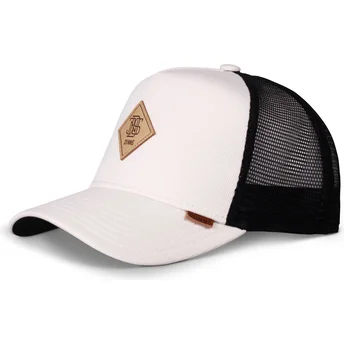 Sapkák ívelt fehér snapback HFT Cotton Knit Djinns
