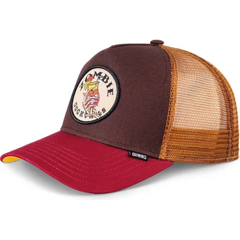 Braun-rote Trucker-Kappe Zombie Cocktails HFT Food von Djinns