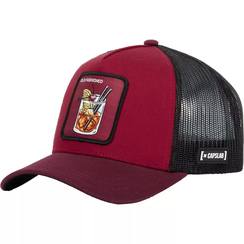 capslab-old-fashioned-old-cocktails-maroon-trucker-hat