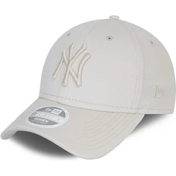 Sapkák ívelt szürke állítható pánt 9FORTY Tonal New York Yankees MLB New Era