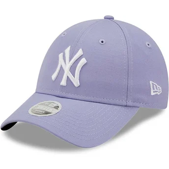 Sapkák ívelt lila állítható pánt 9FORTY League Essential New York Yankees MLB New Era