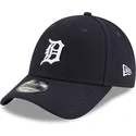 marineblaue-verstellbare-curved-cap-9forty-the-league-der-detroit-tigers-mlb-von-new-era