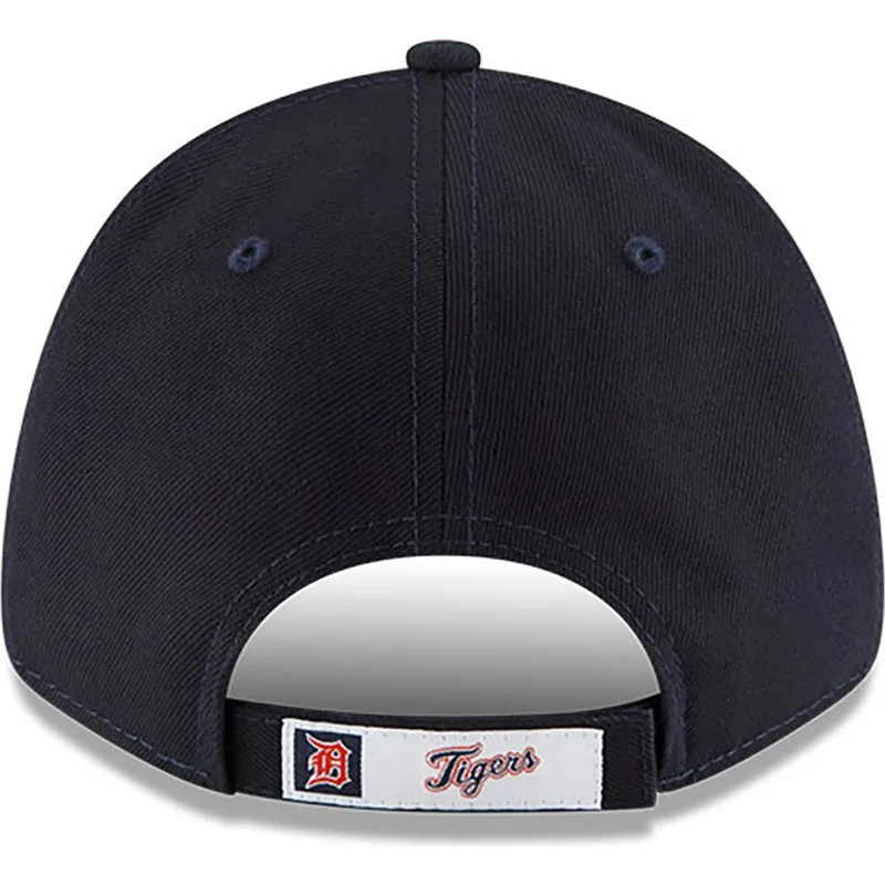 marineblaue-verstellbare-curved-cap-9forty-the-league-der-detroit-tigers-mlb-von-new-era