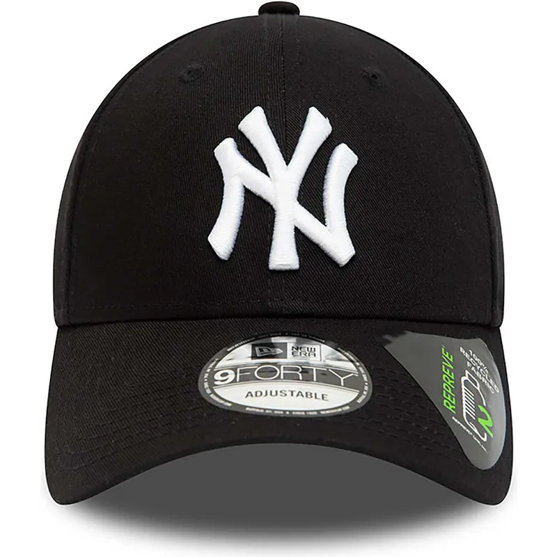 svart-bojd-justerbar-keps-9forty-repreve-league-essential-fran-new-york-yankees-mlb-av-new-era
