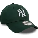 cap-ivelt-zelen-reguliruema-lenta-9forty-league-essential-new-york-yankees-mlb-new-era
