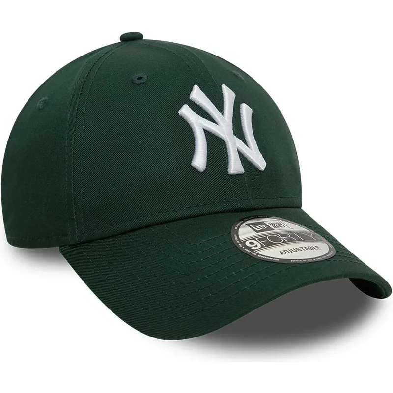 cap-ivelt-zelen-reguliruema-lenta-9forty-league-essential-new-york-yankees-mlb-new-era
