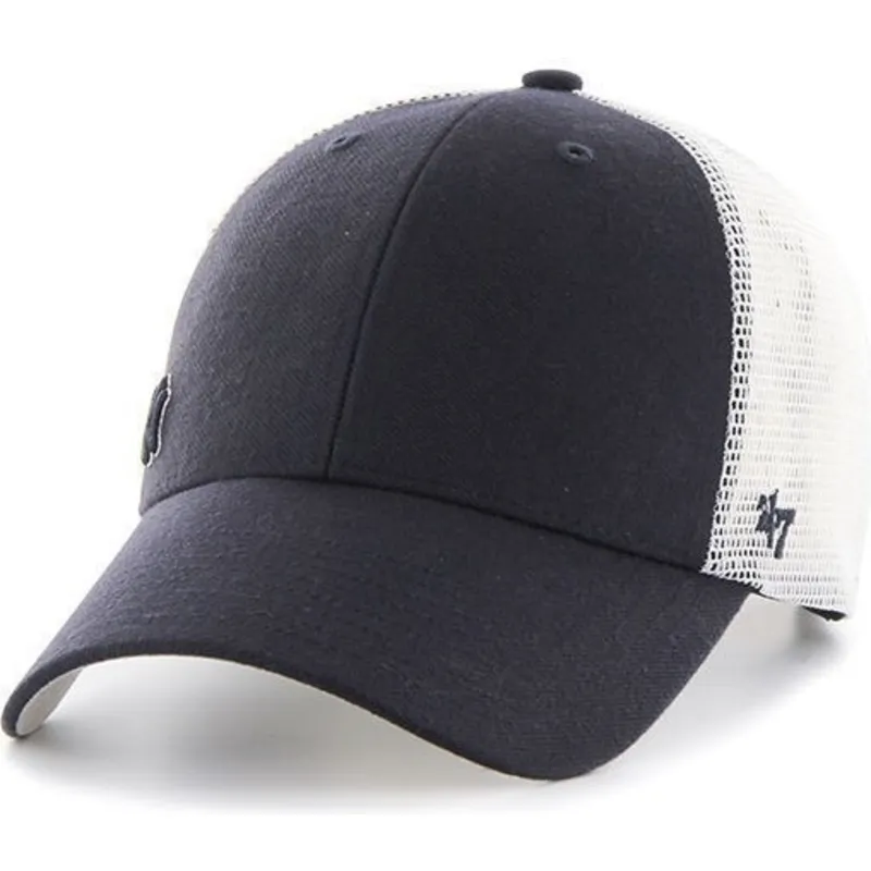 schwarze-trucker-cap-new-york-yankees-mlb-suspense-von-47-brand