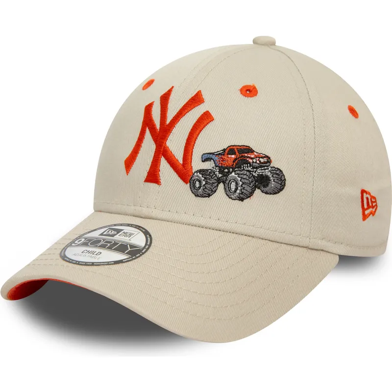 sapkak-ivelt-bezs-allithato-gyereknek-9forty-graphic-monster-truck-new-york-yankees-mlb-new-era