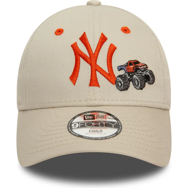 sapkak-ivelt-bezs-allithato-gyereknek-9forty-graphic-monster-truck-new-york-yankees-mlb-new-era