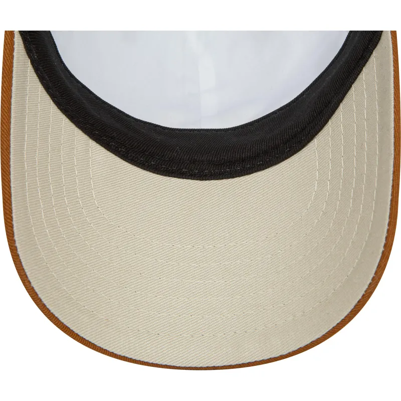 new-era-9forty-script-animal-verstellbare-braune-kinder-cap-mit-gebogenem-schirm