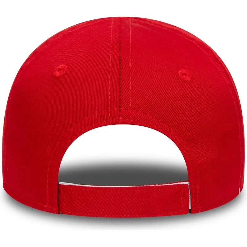 verstellbare-rote-kinderkappe-9forty-mit-gebogenem-schirm-von-sylvester-looney-tunes-von-new-era