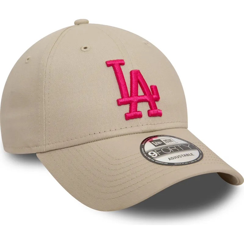 sapkak-ivelt-bezs-allithato-rosa-9forty-league-essential-los-angeles-dodgers-mlb-new-era