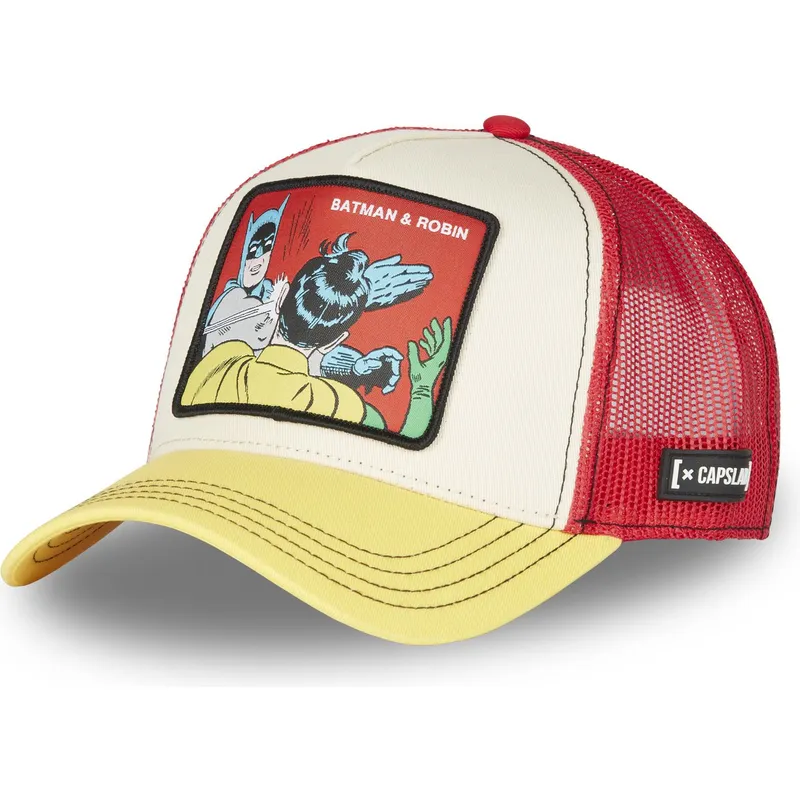 mehrfarbige-trucker-cap-batman-robin-mem3-dc-comics-von-capslab