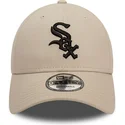 verstellbare-beige-9forty-league-essential-kappe-der-chicago-white-sox-mlb-von-new-era
