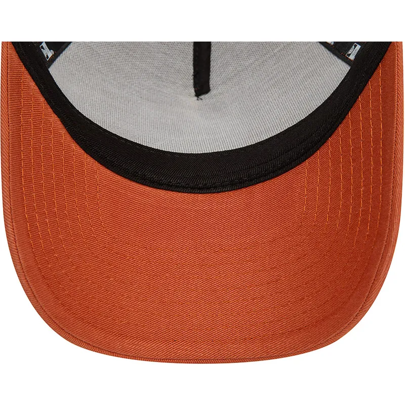 braune-trucker-kappe-a-frame-league-essential-der-los-angeles-dodgers-mlb-von-new-era