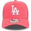 rosa-trucker-cap-a-frame-league-essential-der-los-angeles-dodgers-mlb-von-new-era