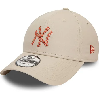 Sapkák ívelt bézs állítható 9FORTY Seasonal Infill New York Yankees MLB New Era