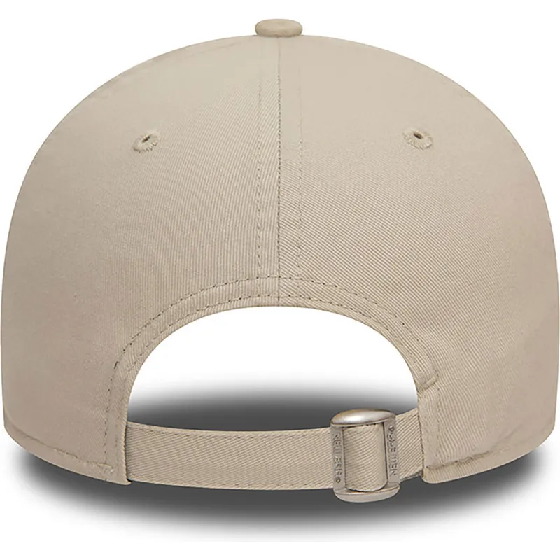 beige-verstellbare-curved-cap-9forty-seasonal-infill-der-new-york-yankees-mlb-von-new-era