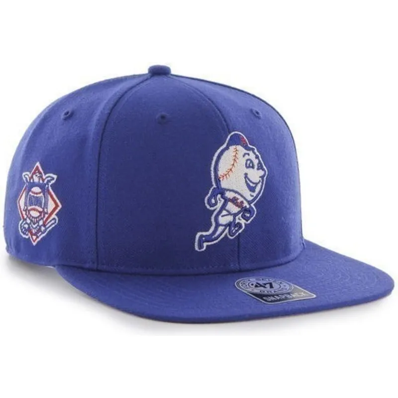 sapkak-lapos-kek-snapback-mascota-new-york-mets-mlb-47-brand