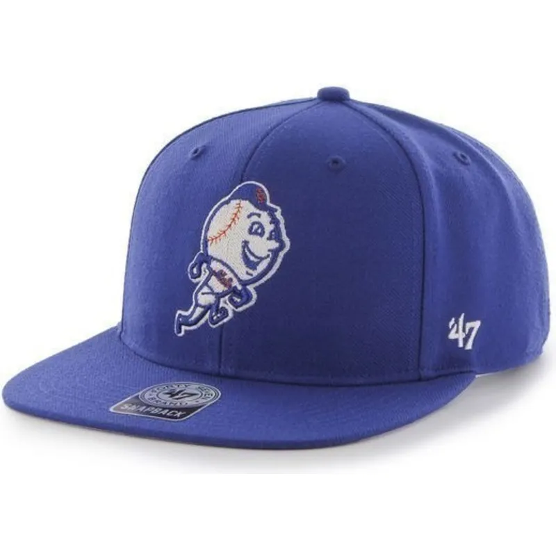 sapkak-lapos-kek-snapback-mascota-new-york-mets-mlb-47-brand
