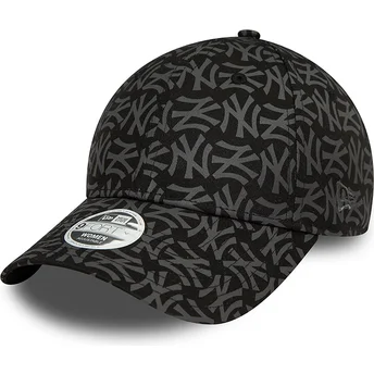 Cap ívelt черен регулируема лента 9FORTY Monogram New York Yankees MLB New Era