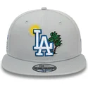 los-angeles-dodgers-mlb-new-era-9fifty-summer-icon-graue-snapback-kappe
