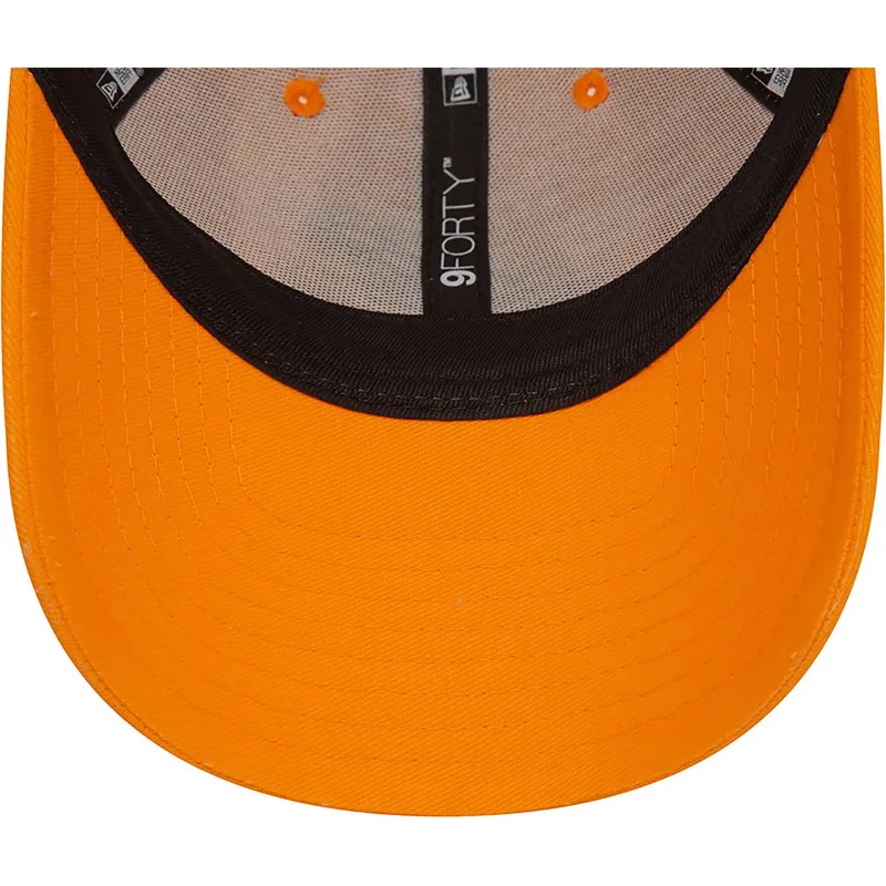 orangefarbene-verstellbare-curved-cap-9forty-hot-dog-character-von-new-era