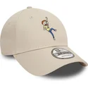 beige-verstellbare-curved-cap-9forty-character-morty-smith-rick-und-morty-von-new-era