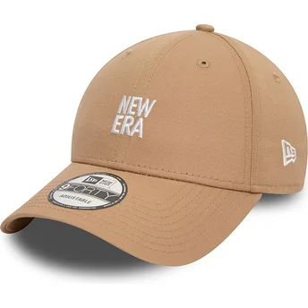 New Era 9FORTY verstellbare braune Kappe mit gebogenem Schirm