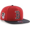 47-brand-flat-brim-boston-red-sox-mlb-sure-shot-snapback-cap-rot