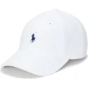verstellbare-weisse-baseballkappe-mit-gebogenem-schirm-und-blauem-logo-aus-baumwollfrottee-classic-sport-von-polo-ralph-lauren
