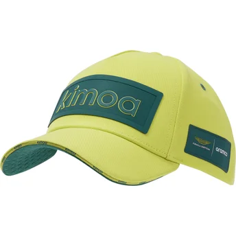 Sapkák ívelt sárga állítható pánt Patch Aston Martin F1 Team X Kimoa Aston Martin Formula 1 Kimoa